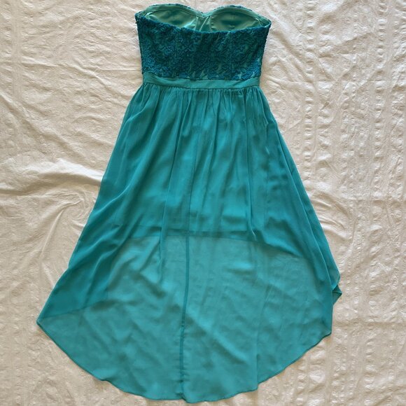 Women's/Girl's Special Occasion Dress by Forever 21 XXI - Aqua - Size M - Picture 4 of 16